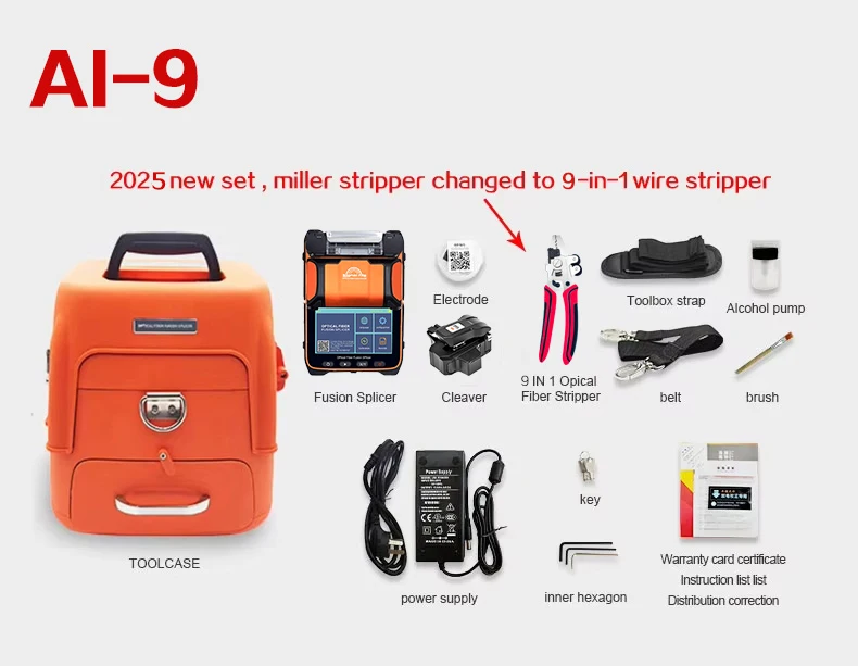 Signalfire AI-9 AI-6A+ AI-6C+ AI-5 Pro AI-20 AI-30 AI-12 Automatic Fiber Optic Splicing Machine Optical Fiber Fusion Splicer - Image 15
