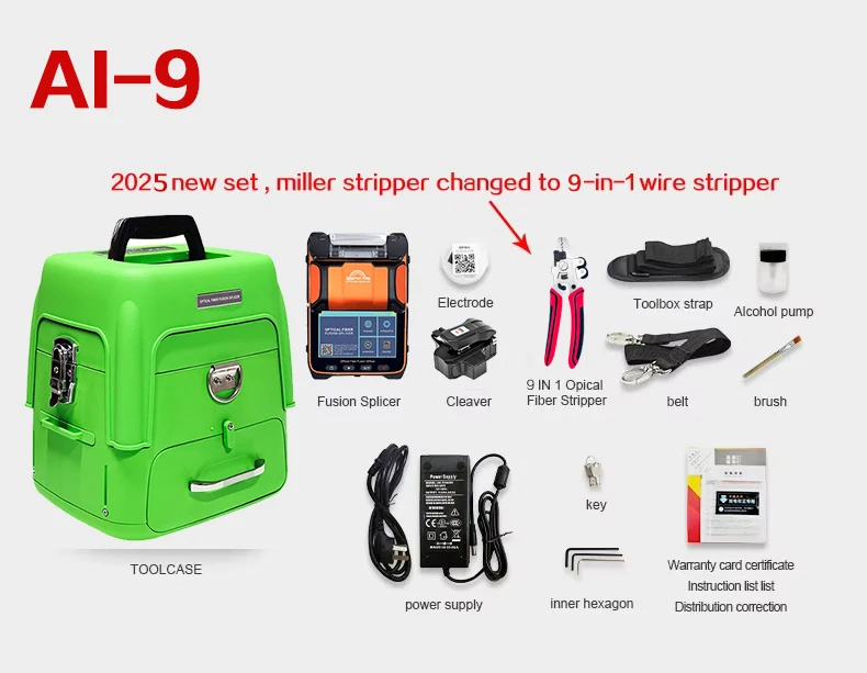 Signalfire AI-9 AI-6A+ AI-6C+ AI-5 Pro AI-20 AI-30 AI-12 Automatic Fiber Optic Splicing Machine Optical Fiber Fusion Splicer - Image 7